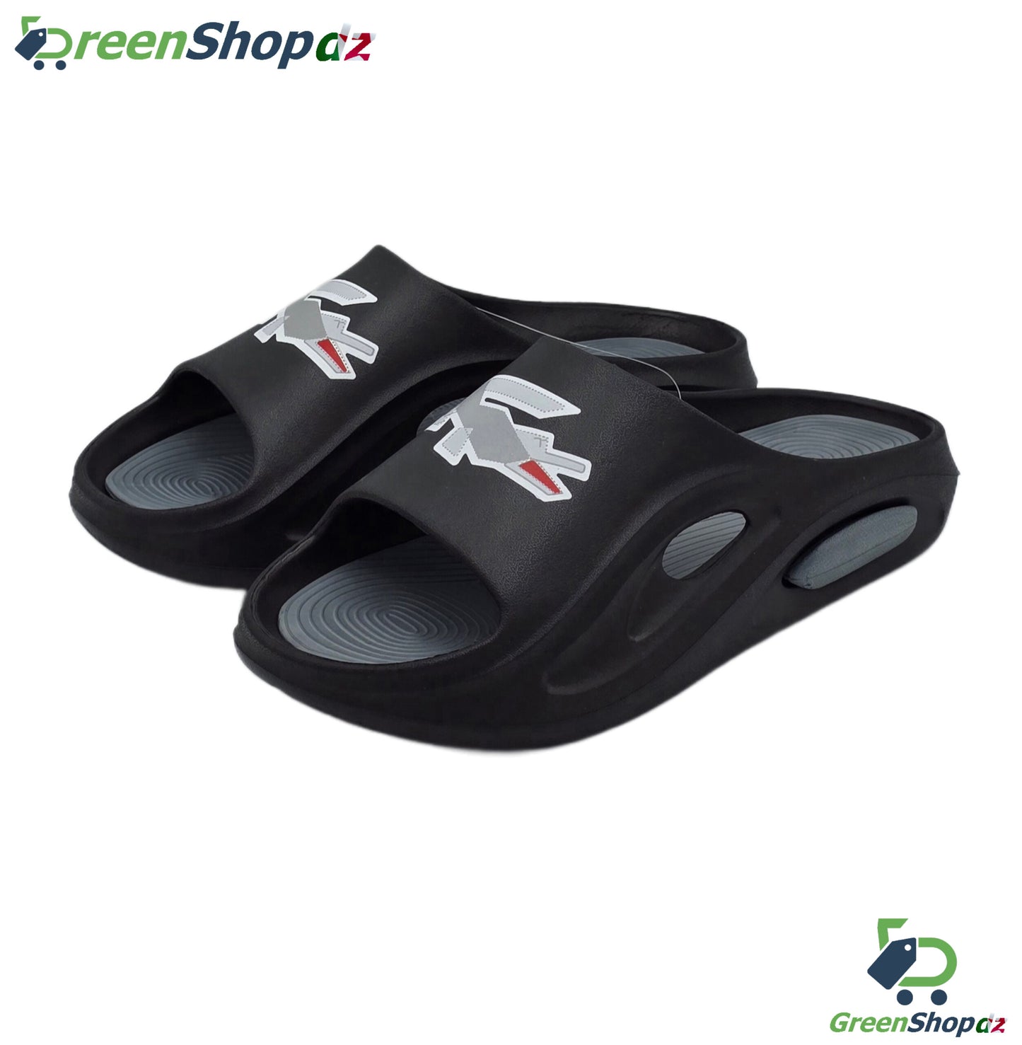 claquette orthopédique LACOSTE BLACK\GREY