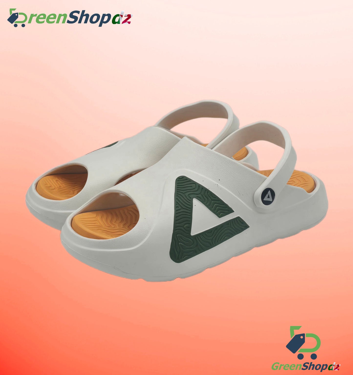 Peak Sandals Off White/Orange-Red