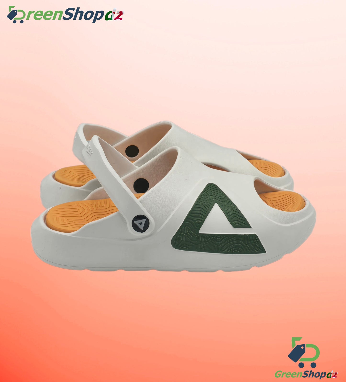 Peak Sandals Off White/Orange-Red