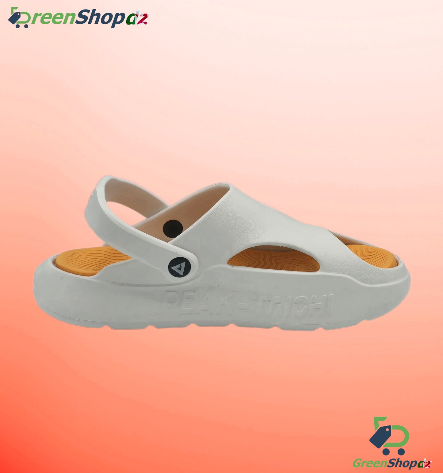 Peak Sandals Off White/Orange-Red