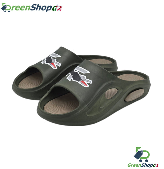 claquette orthopédique LACOSTE vert militaire