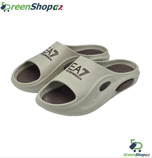 claquette orthopédique EA7 beige